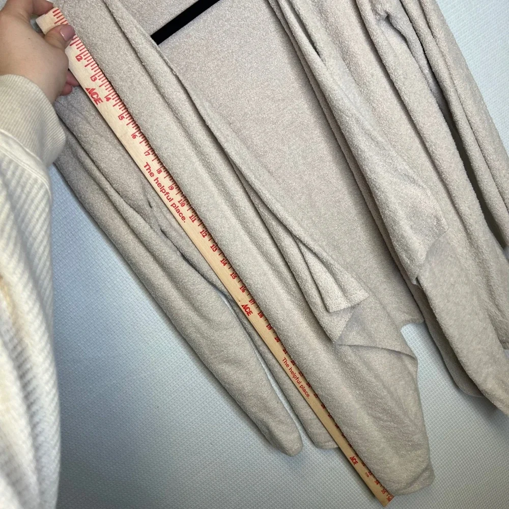 Barefoot Dreams Bamboo Chic Lite Cardigan Tan Open Front‎ Wrap 436 Womens small - Picture 5 of 7